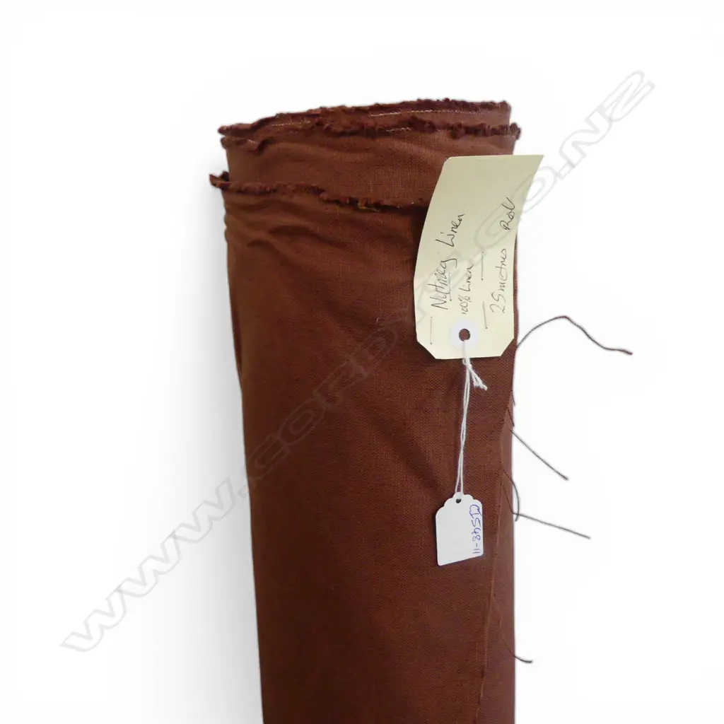 FABRIC BOLT; NUTMEG LINEN, 25M BOLT Image 1++