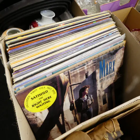 BOX OF 40 PLUS 33 RECORDS VARIOUS ARTISTS