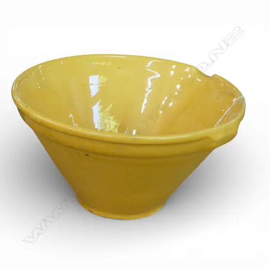 YELLOW GLAZED MIXING BOWL H.190mm, 340mm