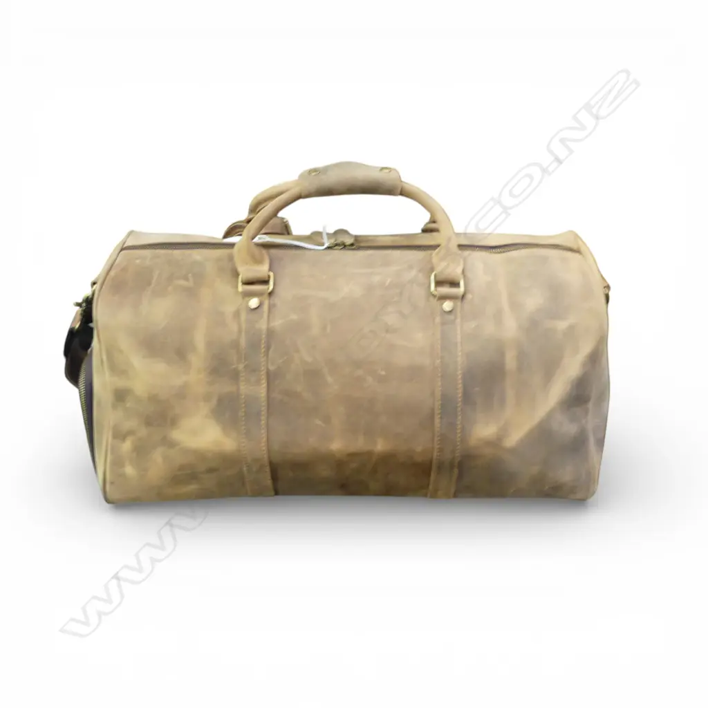 LEATHER DUFFEL WEEKENDER BAG W.550mm Image 1++