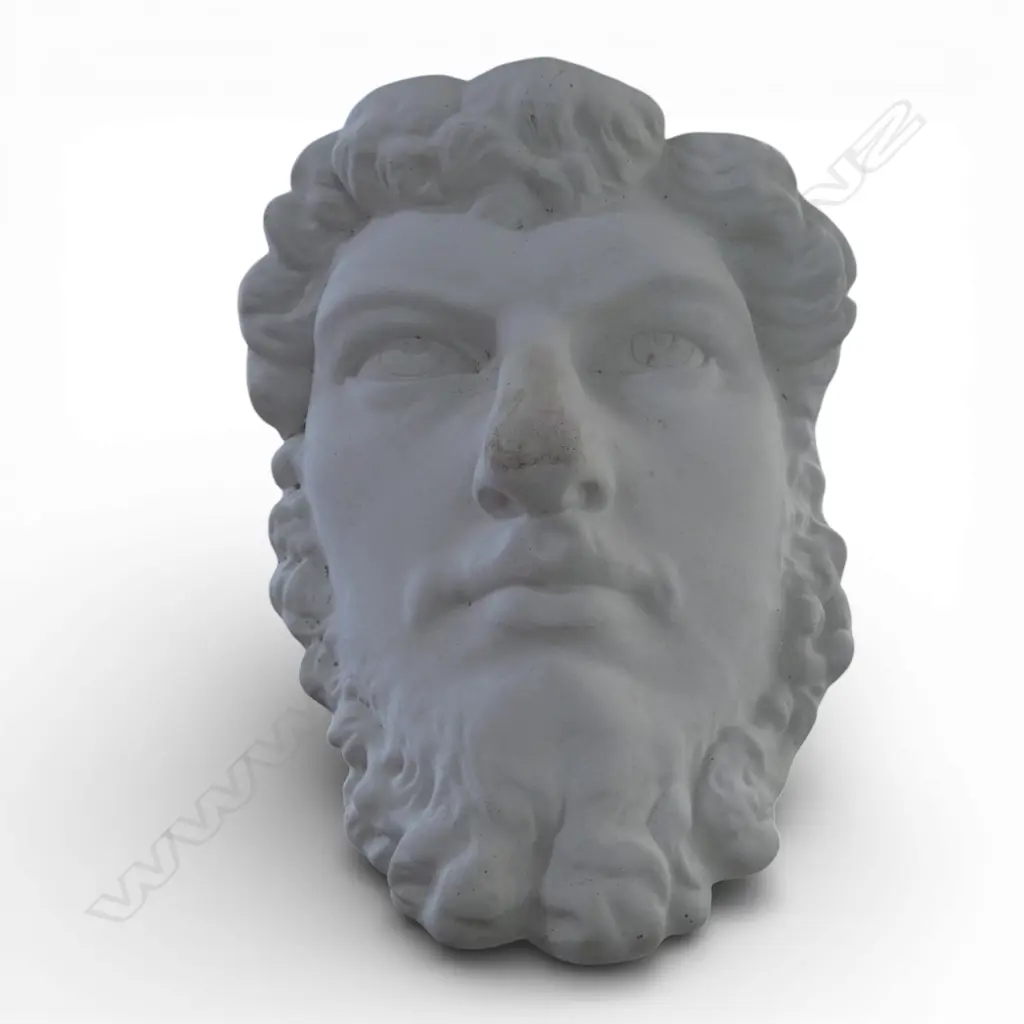 LG WHITE CEMENT FACE OF A MAN H.390mm Image 1++