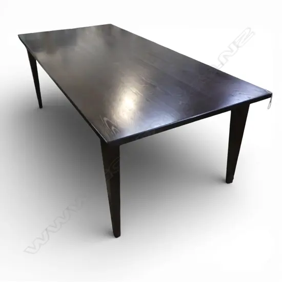 MODERN EBONISED DINING TABLE 2200x1000x750mm