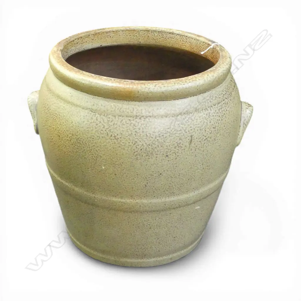 SALT GLAZE CROCK, NZ BRICK NEW LYNN H.350mm Image 1++