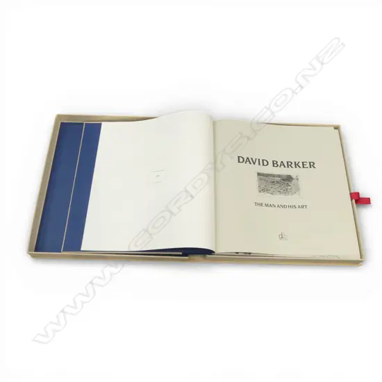 LG CASED ART BOOK; DAVID BARKER: THE MAN AND HIS ART, BATEMAN 78/475 530x505mm