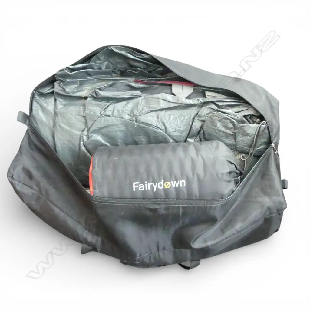 OZTRAIL CHALET & DOME TENT + INFLATABLE MATTRESS Image 1++