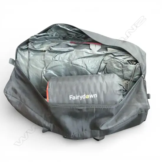 OZTRAIL CHALET & DOME TENT + INFLATABLE MATTRESS