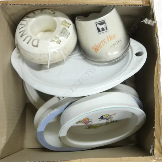 4 SHELLEY CHINA CHILDS PLATES SHELLEY HOT WATER PLATE VESTA  & ASHTRAY