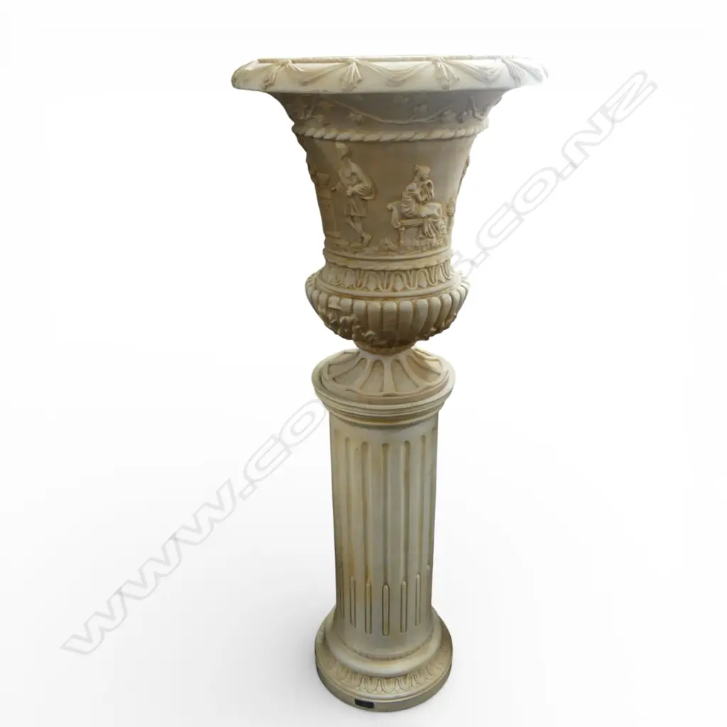 RESIN CLASSICAL STYLE FOUNTAIN ON COLUMN H.1540mm Image 1++
