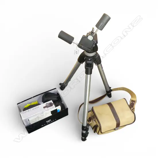 ASST. CAMERA GEAR INCL. MAMIYA C330 CAMERA, GRUPPO MANFROTTO TRIPOD, ETC