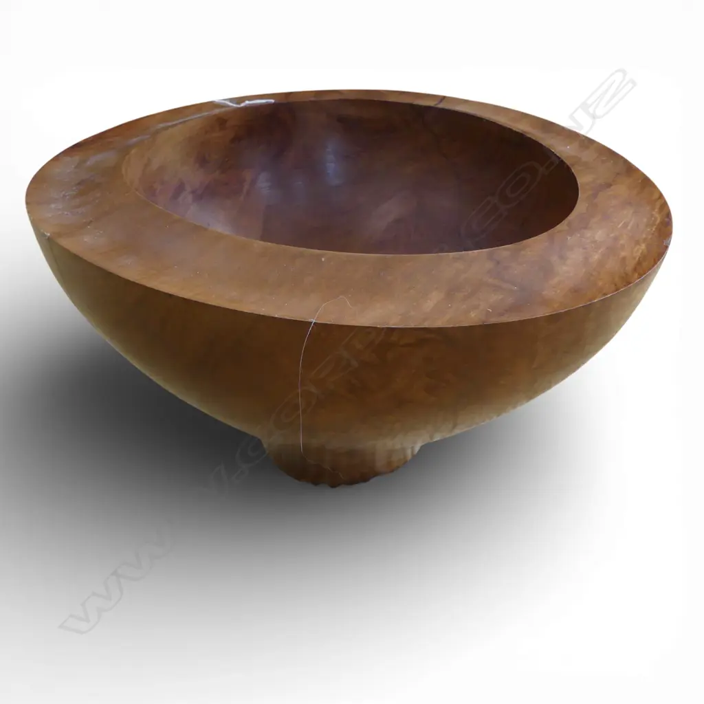 LARGE NZ NATIVE WOODS TURNED BOWL DIA360MM Image 1++