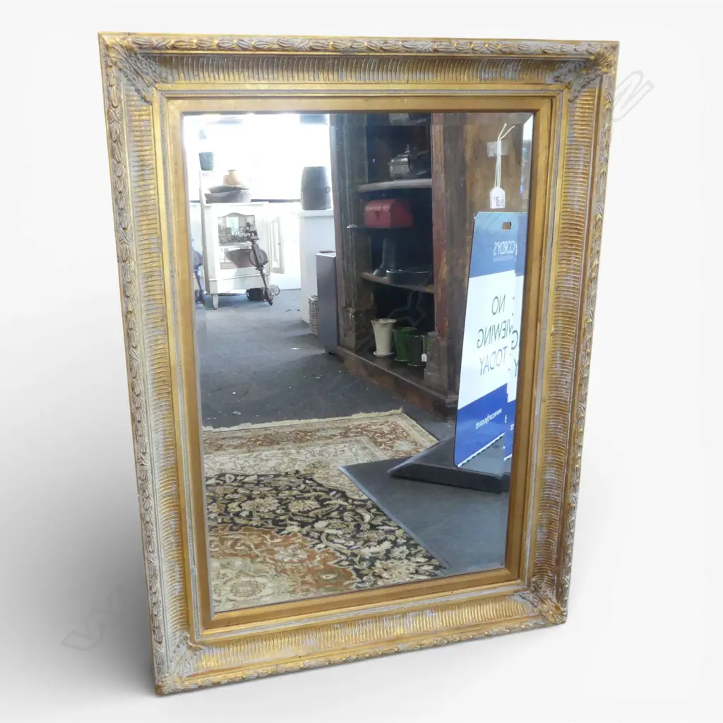 MODERN GILT FRAMED MIRROR 1140x835mm Image 1++