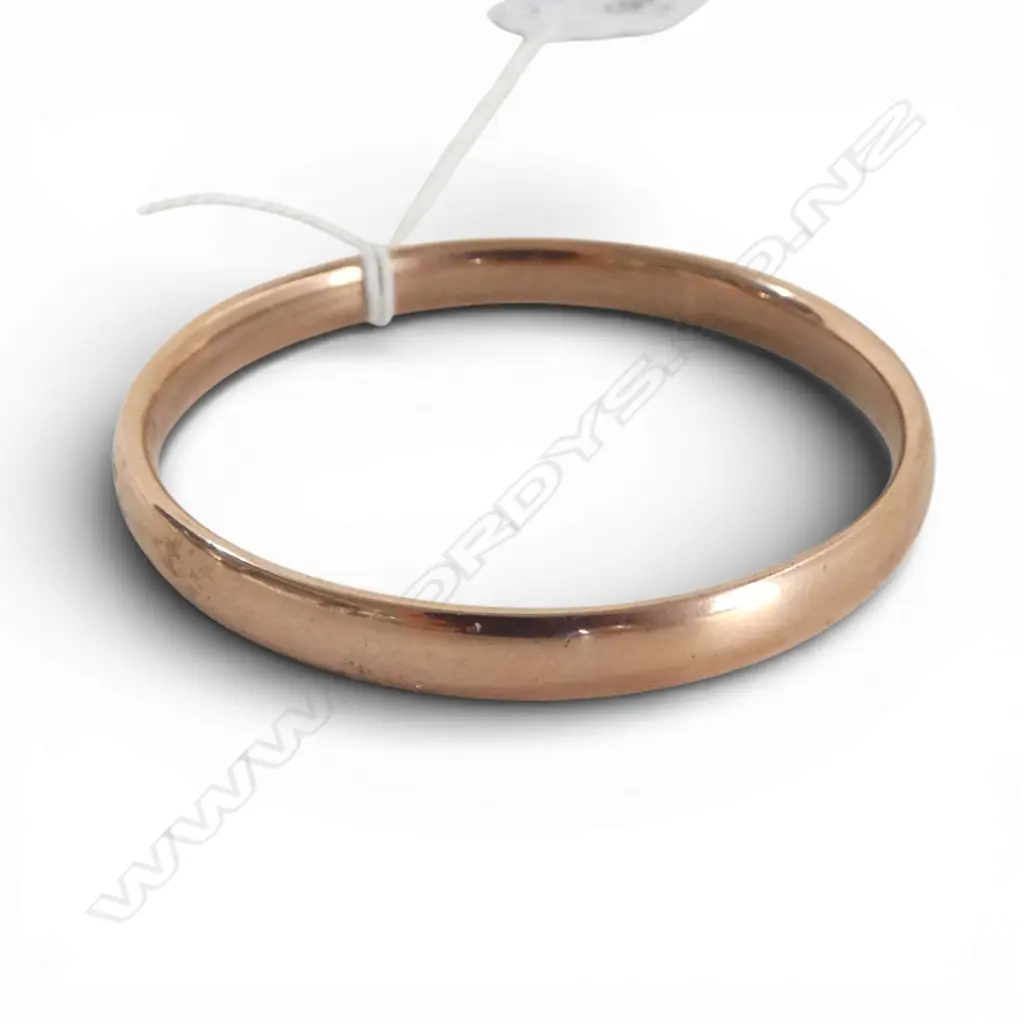 GOLD PLATED BABIES BANGLE Dia.50mm 12.3gms Engraving of initials/date on one side Image 1++
