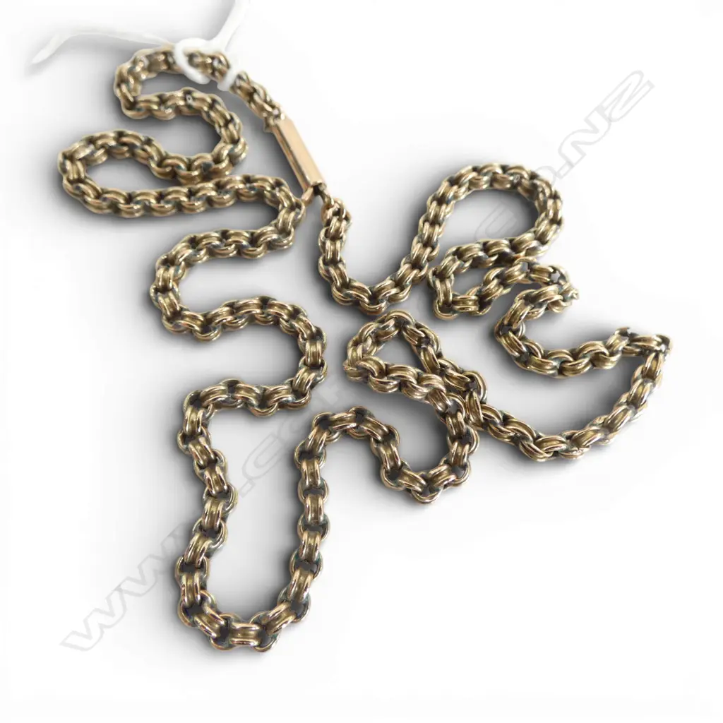 9ct FANCY LINK CHAIN, 5.96gm, L.460mm Image 1++