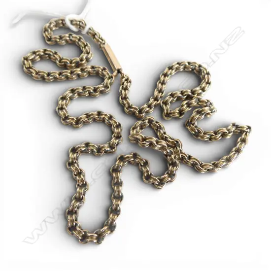 9ct FANCY LINK CHAIN, 5.96gm, L.460mm