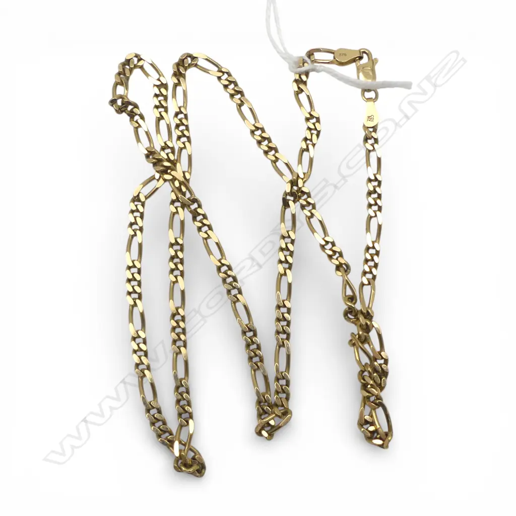 9CT GOLD CHAIN 15.18gms 57CM LONG Image 1++