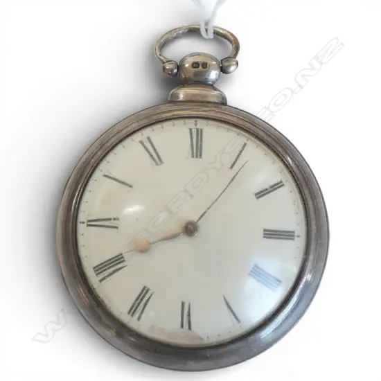 LGE London 1846 SILVER VERGE POCKET WATCH by J Pearson of Louth small restoration to dial edge