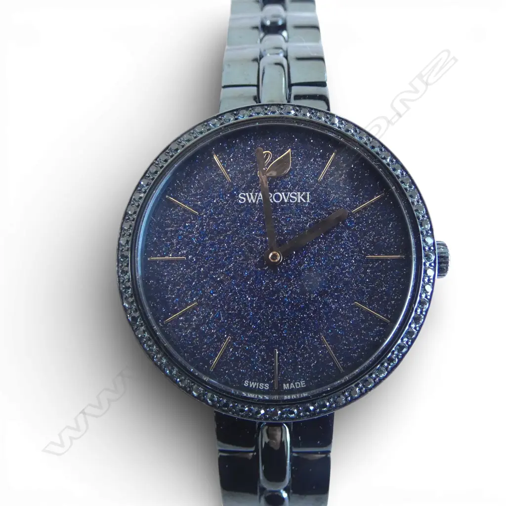 SWAROVSKI  NAVY BLUE WATCH Image 1++