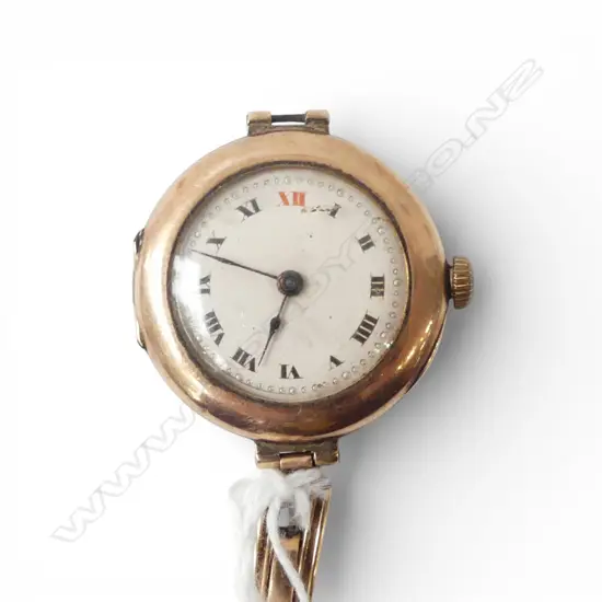 VINTAGE ROLEX 9ct GOLD LADIES WRISTWATCH strap 9ct gold - fault