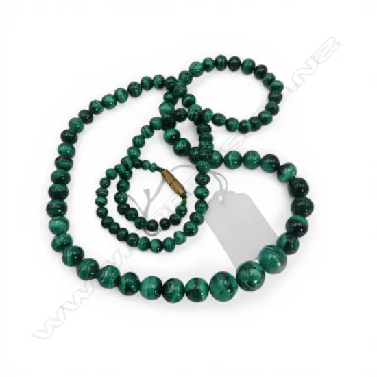 MALACHITE BEAD NECKLACE