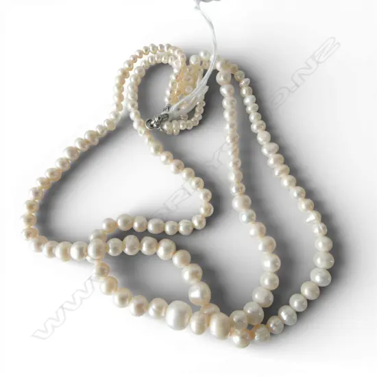 DOUBLE STRAND FRESH WATER PEARL NECKLACE