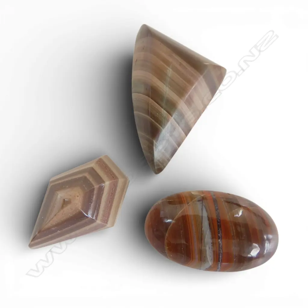 BOX VINTAGE AGATE GEMSTONES Image 1++
