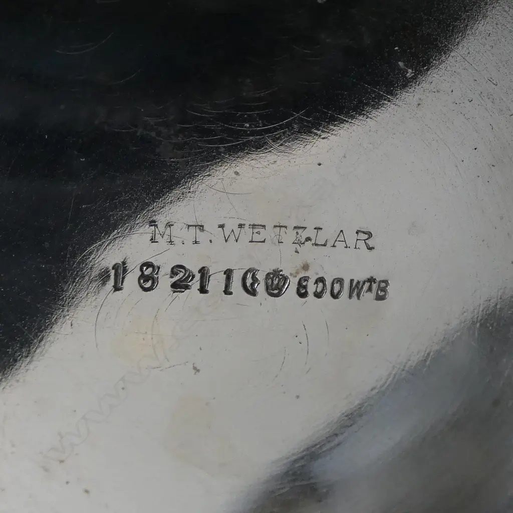 QUALITY 5 PCE M.T. WETZLAR GERMAN (MUNICH) .800 SILVER TEA & COFFEE SET ON TRAY, OVER 2.5KG weights in description... Image 1++