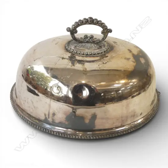 SILVER PLATE MEAT COVER dents L.475mm