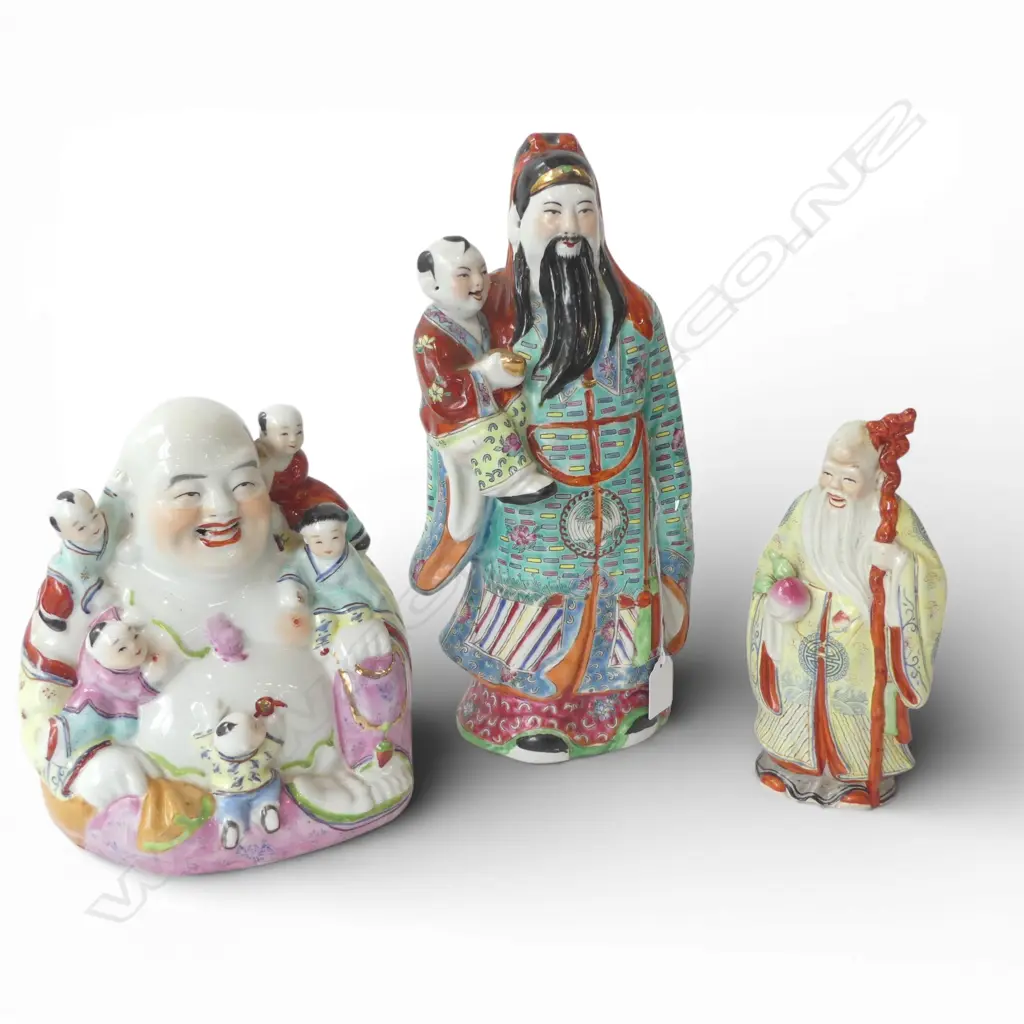 3 ORIENTAL FIGURES 340mm Image 1++
