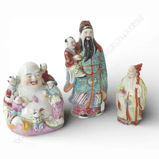 3 ORIENTAL FIGURES 340mm