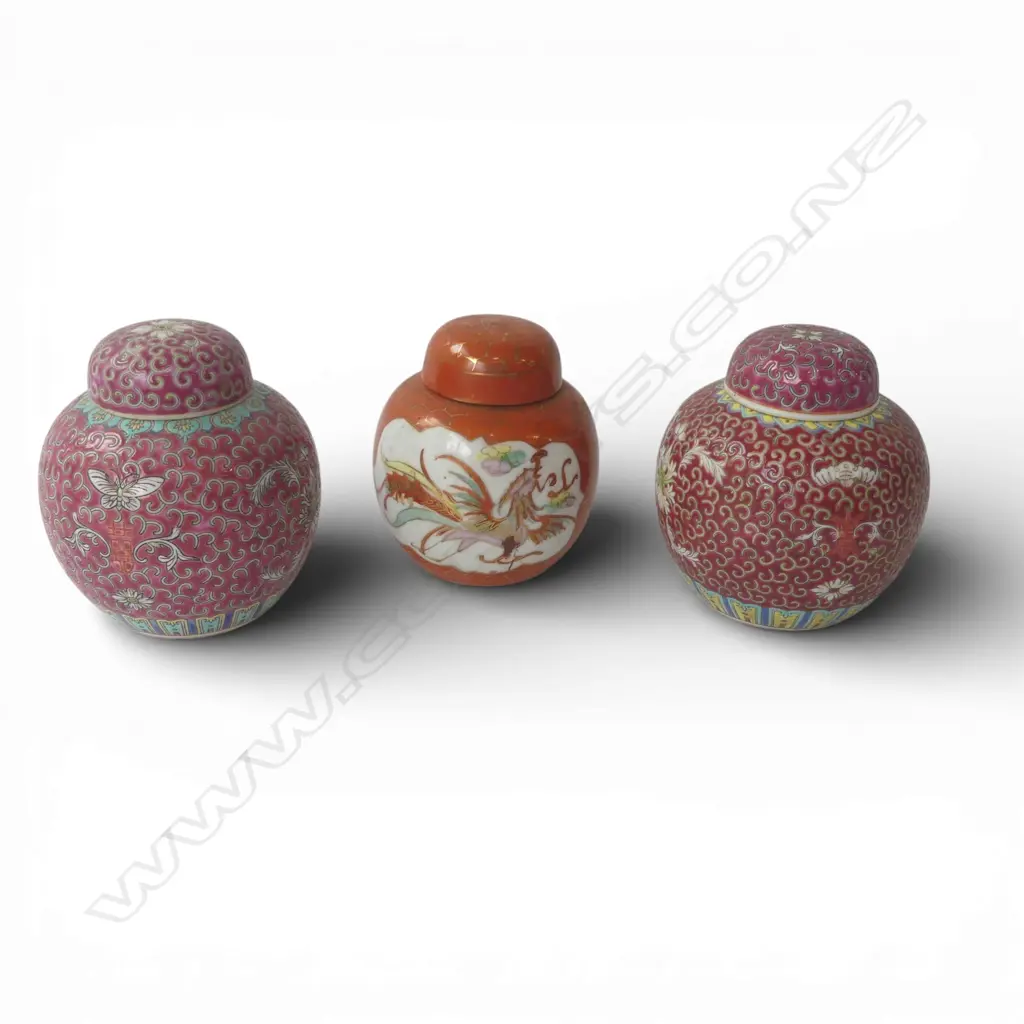 3 GINGER JARS H.130mm Image 1++