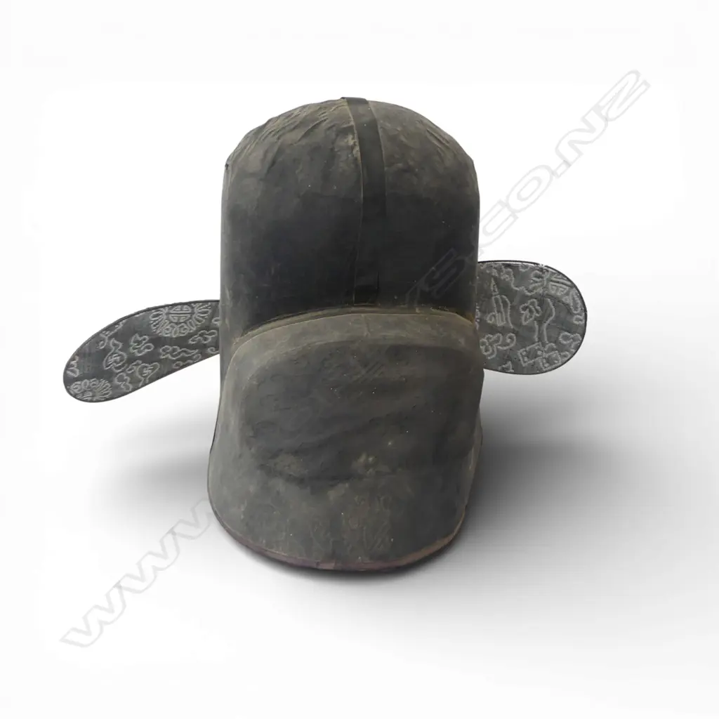 VINTAGE CEREMONIAL ORIENTAL HAT H.200mm Image 1++