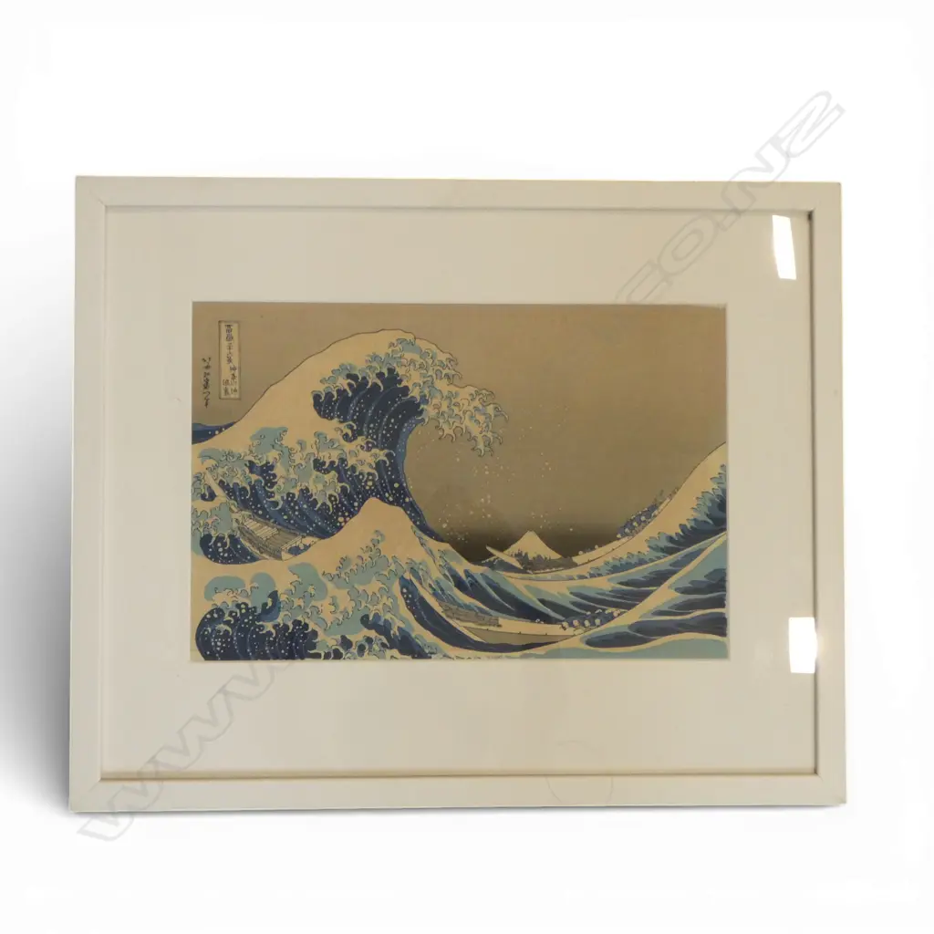 HOKUSAI PRINT GREAT WAVE OF KANAGAWA 250x375mm Image 1++