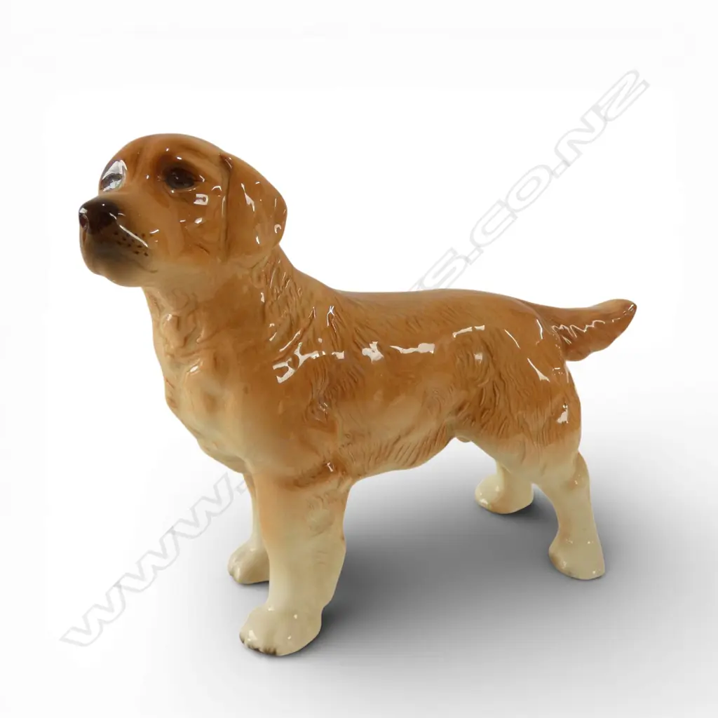 CERAMIC MODEL GOLDEN RETRIEVER BY COOPERCRAFT, MADE IN ENGLAND. L.210mm Image 1++