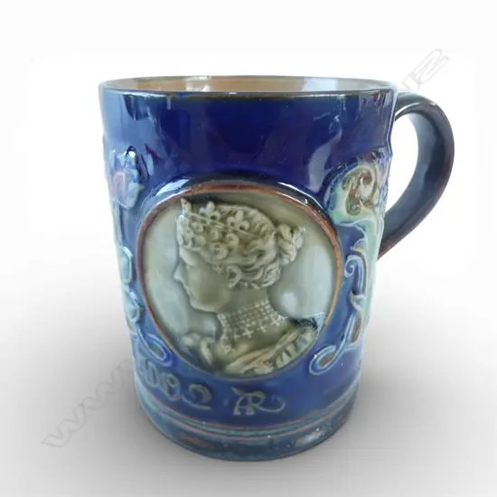 LAMBETH DOULTON  CORONATION MUG H100MM
