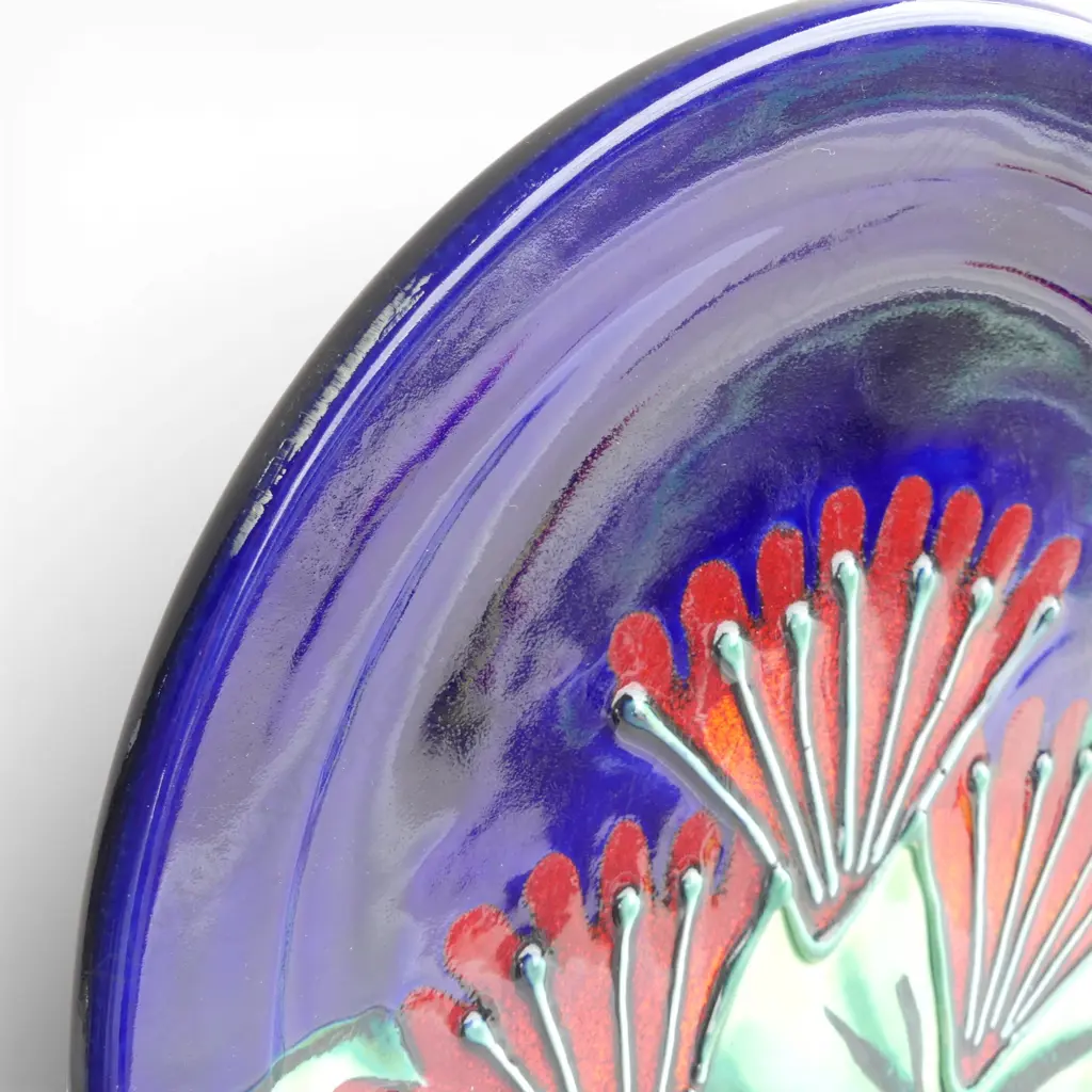 MORRIS & JAMES  HAND PAINTED CERAMIC PLATER (SMALL DISCOLORATION ON THE RIM) DIA.290mm Image 1++