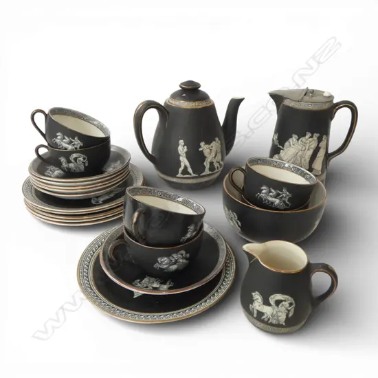 22 PCE PRATTWARE TEA SET (TEAPOT LID AF)