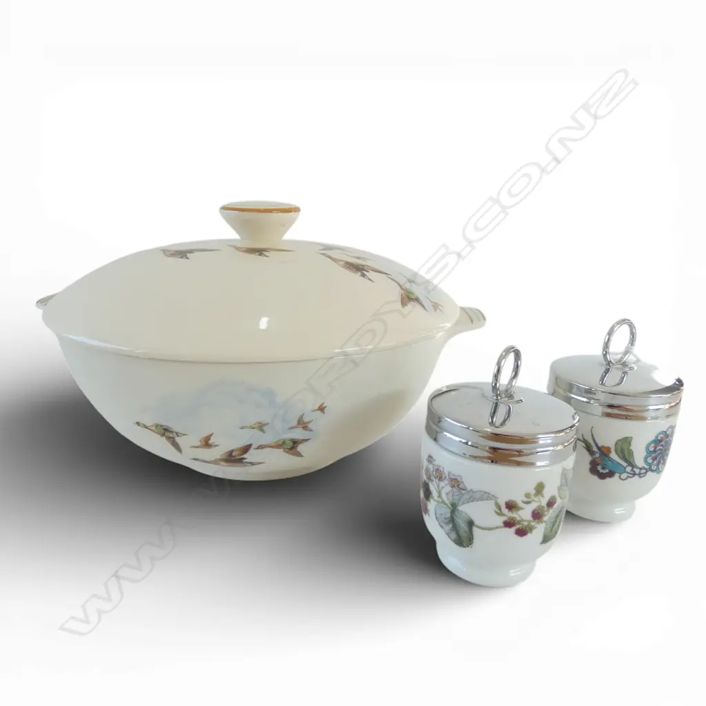 PR ROYAL WORCESTER EGG CODLERS Incl. PALMYRA + ALFRED MEAKIN TUREEN Image 1++