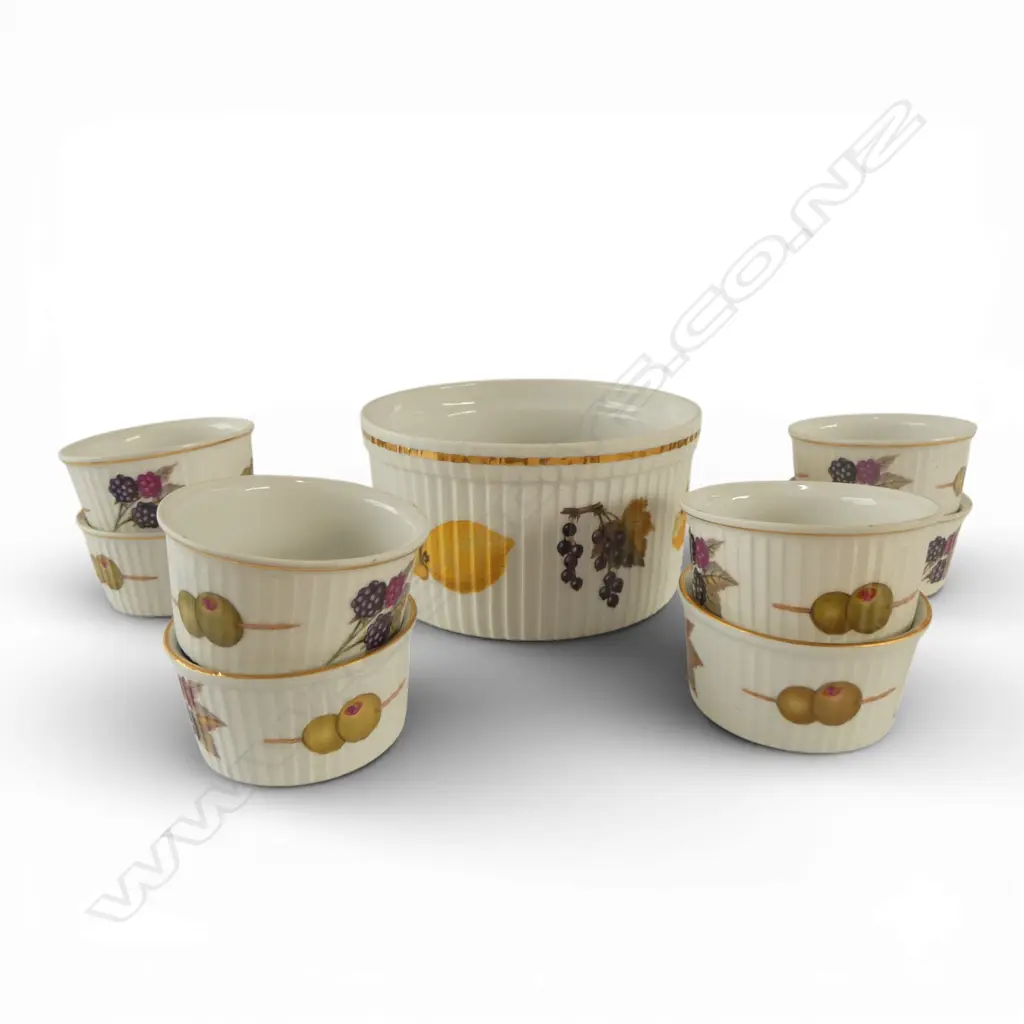 9 ROYAL WORCESTER RAMEKINS Incl. 6 EVESHAM Image 1++