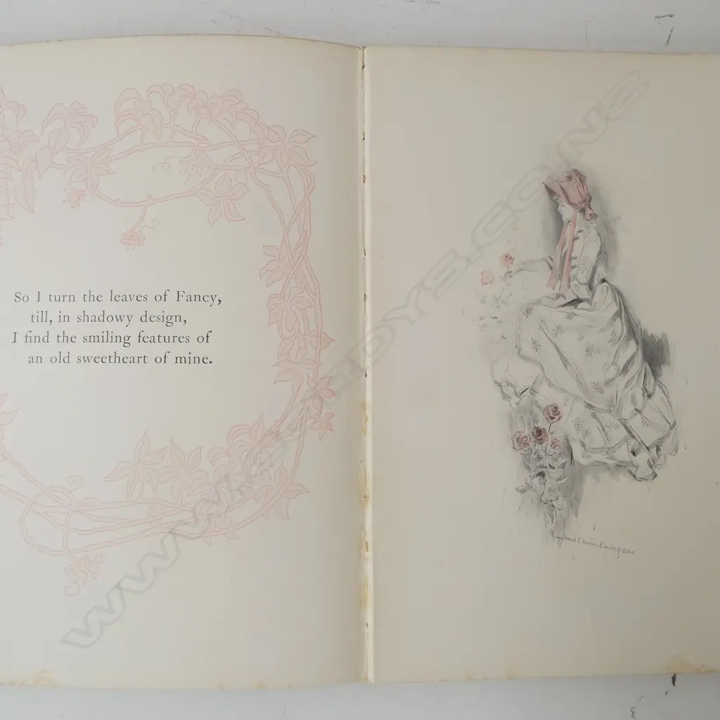 2 BOOKS BY JAMES WHITCOMB RILEY; CHILD-RHYMES 1898 ED. (SIGNED BY AUTHOR 1906) + AN OLD SWEETHEART OF MINE Image 1++