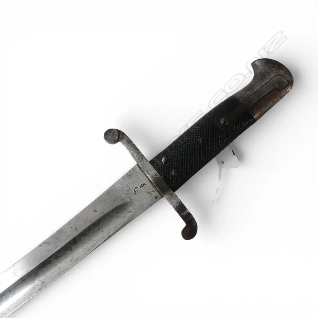 OLD YATAGAN BAYONET IN SCABBARD. L.735mm. Image 1++