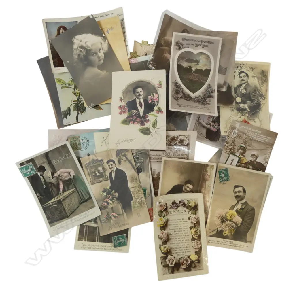 ASST. ANTIQUE POSTCARDS Image 1++