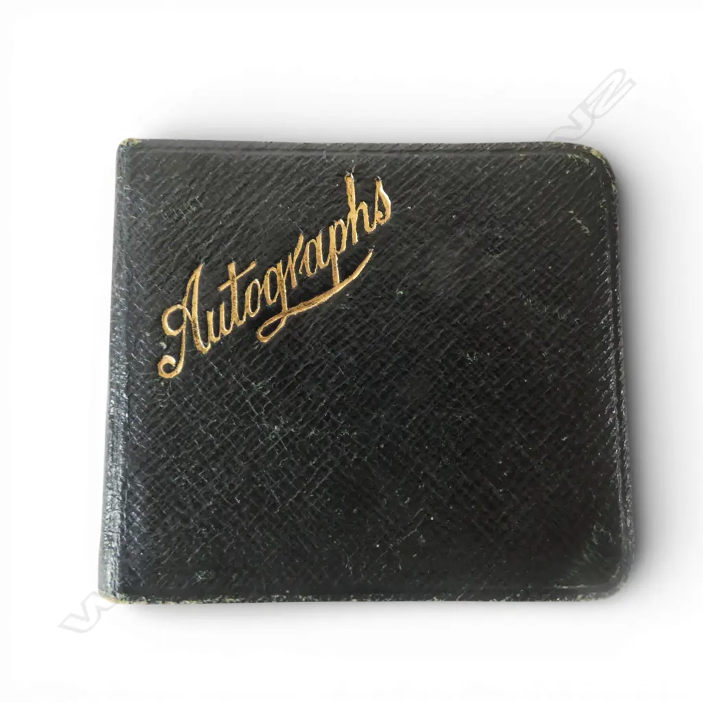c1910 AUTOGRAPH ALBUM with paintings + illustrations etc Image 1++