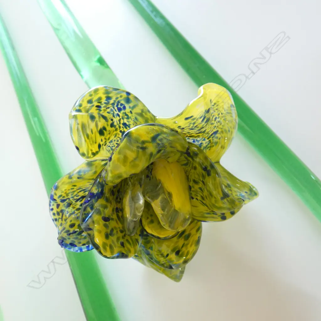 4 ART GLASS FLOWERS L.490mm Image 1++