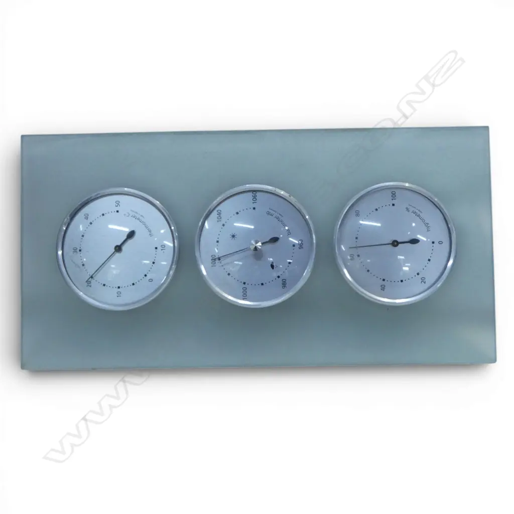WALL HANGING BAROMETER, THERMOMETER & HYDROMETER  Image 1++