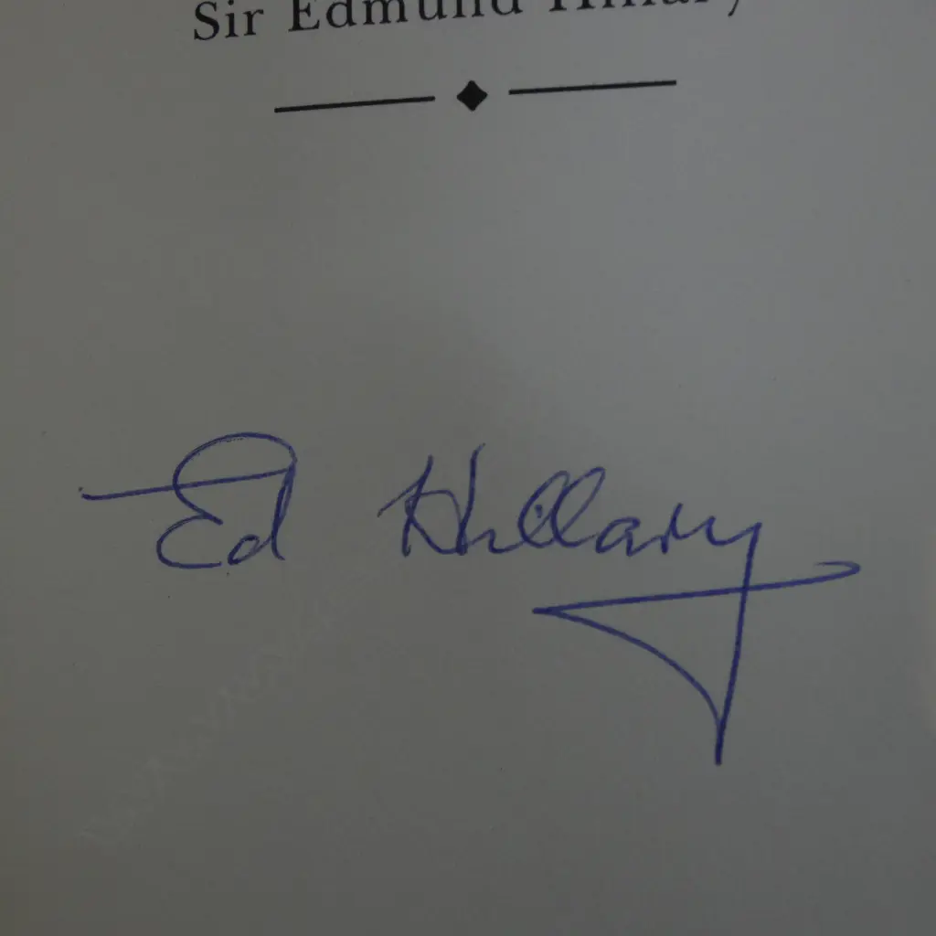 RARE SIGNED COPY OF SIR EDMUND HILLARY'S HIGH ADVENTURE, EASTON PRESS LEATHER-BOUND COLLECTOR'S EDITION  Image 1++