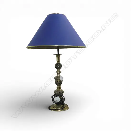 BRASS TABLE LAMP pierced design H.690mm