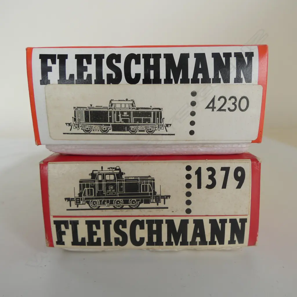 2 BOXED FLEISCHMANN HO DB ELECTRIC LOCOMOTIVES 1379 V 60 1199 & 4230 212 380-0 Image 1++