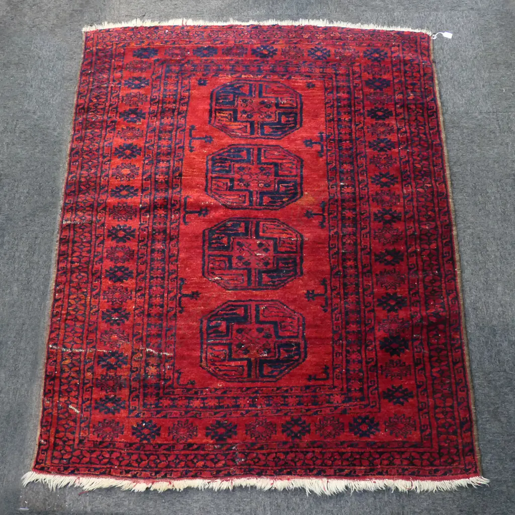HAND KNOTTED ALL WOOL RUG 1750x1450mm Image 1++