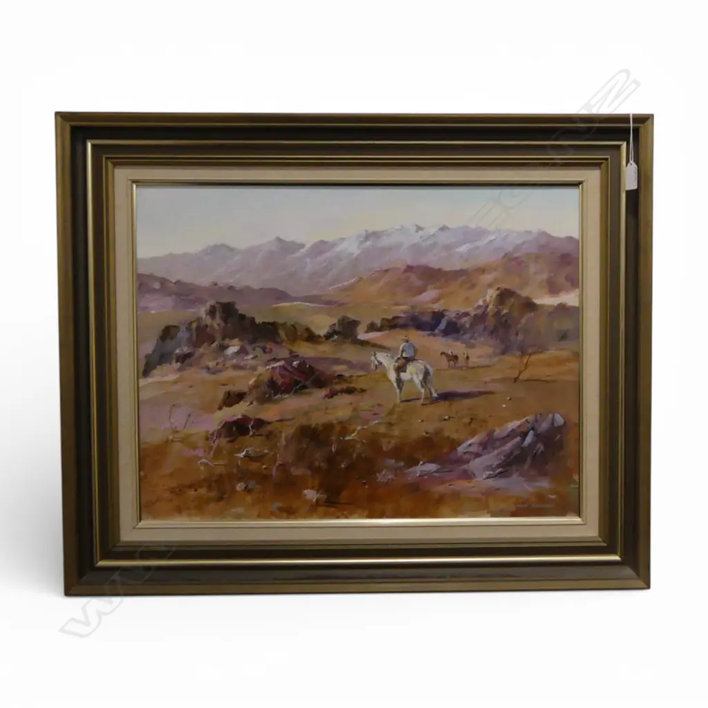 LANCE O'GORMAN, OVERSEER OMAKAU, ACRYLIC ON BOARD, 450x585mm Image 1++