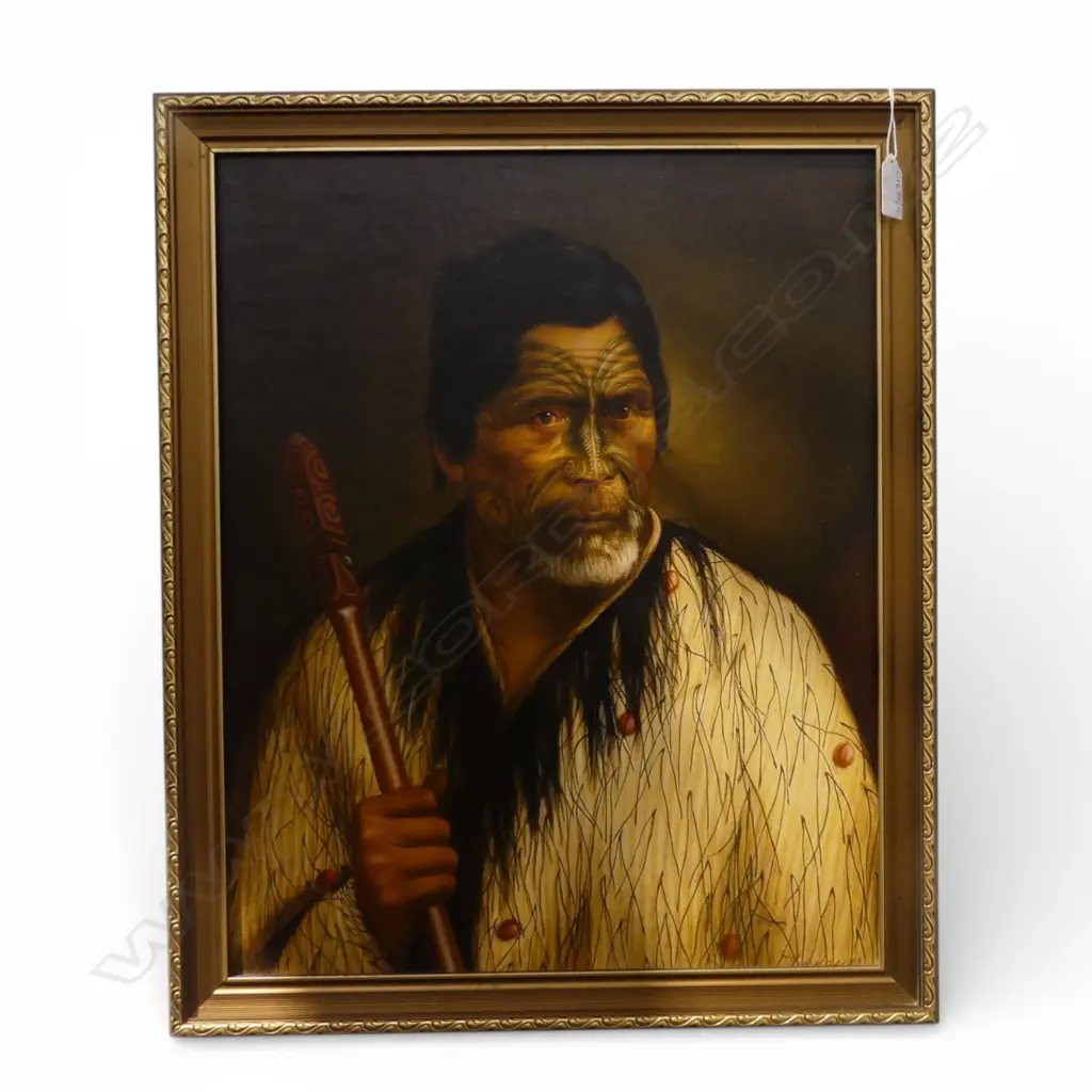 LINDAUER PORTRAIT PRINT; WIREMU NERA TE AWAITAIA 485x390mm Image 1++